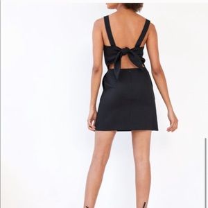Black Aritzia Wilfred Écoulement Mini Dress